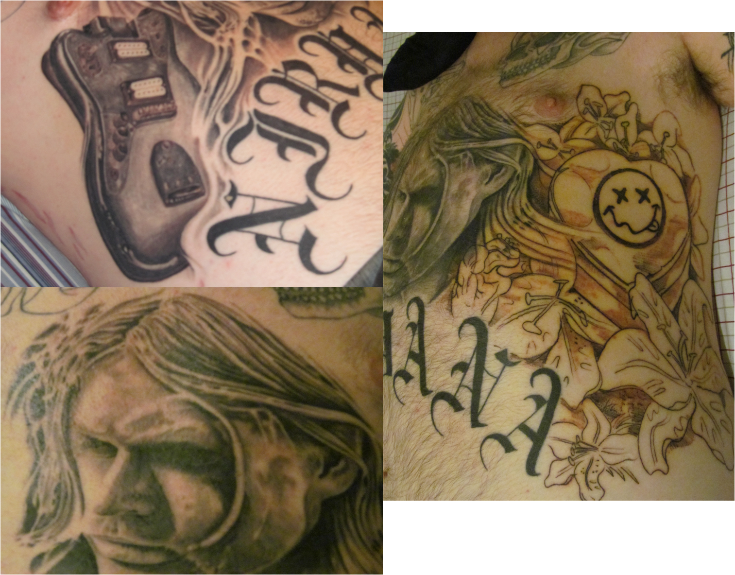 60 Nirvana Tattoo Designs For Men - Rock Band Ink Ideas